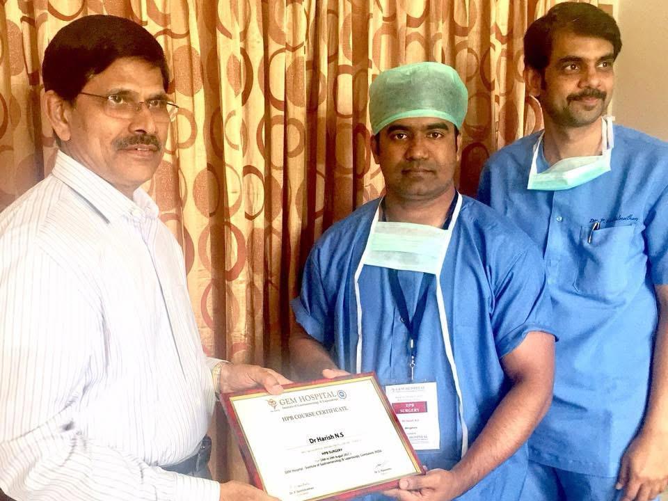 With mentor at a surgical conference